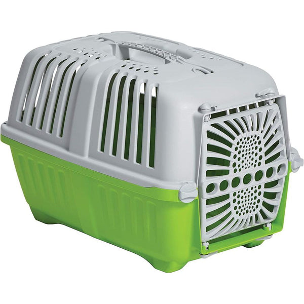 MidWest Spree Plastic Door Travel Carrier Green Pet Kennel, X-Small - 1 count-Dog-Mid West-PetPhenom