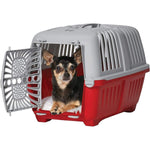 MidWest Spree Plastic Door Travel Carrier Red Pet Kennel, X-Small - 1 count-Dog-Mid West-PetPhenom