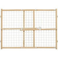 MidWest Wire Mesh Wood Presuure Mount Pet Safety Gate, 24" tall - 1 count-Dog-Mid West-PetPhenom