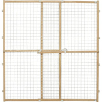 MidWest Wire Mesh Wood Presuure Mount Pet Safety Gate, 44" tall - 1 count-Dog-Mid West-PetPhenom