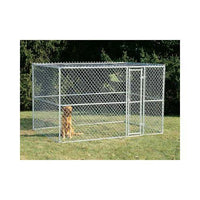 Midwest Chain Link Portable Dog Kennel Silver 120" x 72" x 72"-Dog-Midwest-PetPhenom