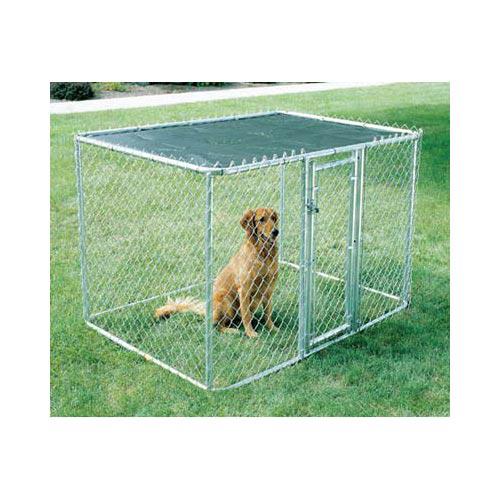 Midwest Chain Link Portable Dog Kennel Silver 72" x 48" x 48"-Dog-Midwest-PetPhenom