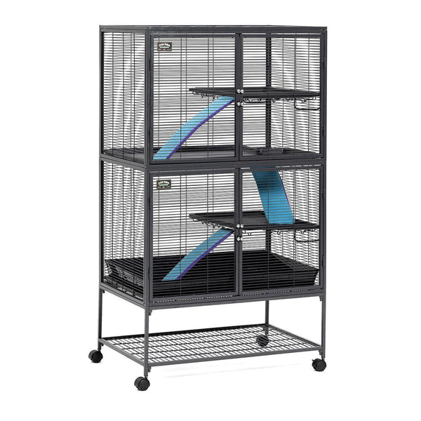 Midwest Critter Nation Double Level Pet Pen Gray 36" x 24" x 63"-Small Pet-Midwest-PetPhenom