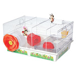 Midwest Critterville Ladybug Hamster Home White, Red 19.5" x 13.8" x 9.8"-Small Animal-Midwest-PetPhenom