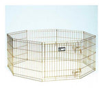 Midwest Gold Zinc Pet Exercise Pen 8 panels Gold 24" x 24"-Dog-Midwest-PetPhenom