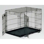 Midwest Life Stages Double Door Dog Crate Black 30" x 21" x 24"-Dog-Midwest-PetPhenom