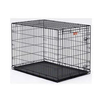 Midwest Life Stages Single Door Dog Crate Black 48" x 30" x 33"-Dog-Midwest-PetPhenom