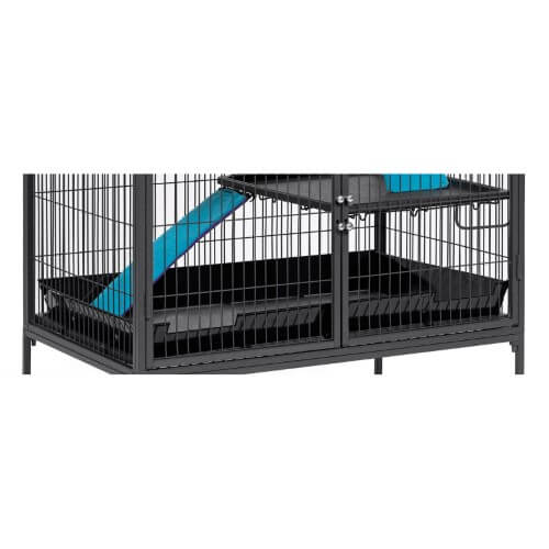 Midwest Nation Accessory Lower Scatter Guard Black 34" x 24" x 4"-Small Animals-Midwest-PetPhenom