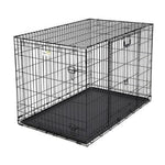 Midwest Ovation Double Door Crate with Up and Away Door Black 25.50" x 17.50" x 19.50"-Dog-Midwest-PetPhenom