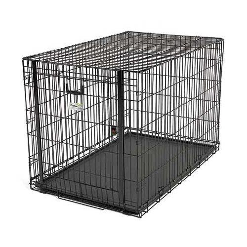 Midwest Ovation Single Door Crate with Up and Away Door Black 49.00" x 31" x 32.25"-Dog-Midwest-PetPhenom