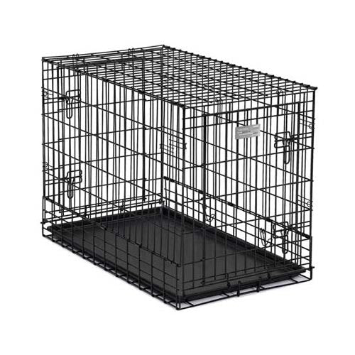 Midwest Solutions Series Side-by-Side Double Door SUV Dog Crates Black 36" x 21" x 26"-Dog-Midwest-PetPhenom
