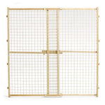 Midwest Wood Gate with Wire Mesh Wood 29" - 50" x 44"-Dog-Midwest-PetPhenom