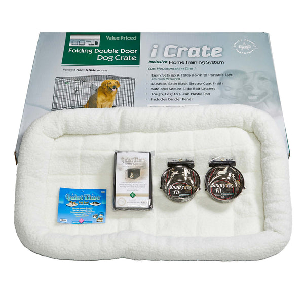 Midwest iCrate Dog Crate Kit Extra Large 42" x 28" x 30"-Dog-Midwest-PetPhenom