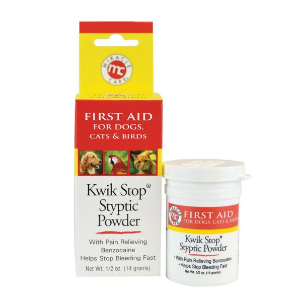 Miracle Care Kwik Stop Styptic Powder -0.5 oz.-Dog-Miracle Care-PetPhenom