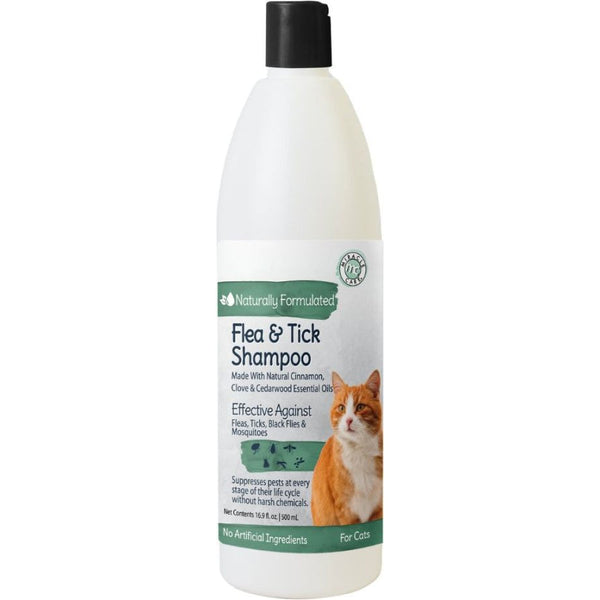 Miracle Care Natural Flea & Tick Shampoo for Cats, 16 oz-Cat-Miracle Care-PetPhenom