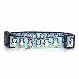 Mirage Pet Products 125-037 LG Penguins Nylon Ribbon Dog Collar, Large