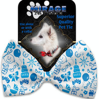 Mirage Pet Products Baby Boy Pet Bow Tie Collar Accessory with Velcro