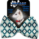 Mirage Pet Products Blue Diamonds Pet Bow Tie