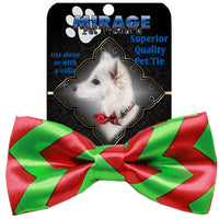 Mirage Pet Products Chevron Christmas Bow Tie