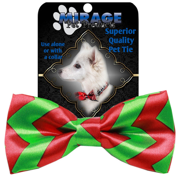 Mirage Pet Products Chevron Christmas Bow Tie