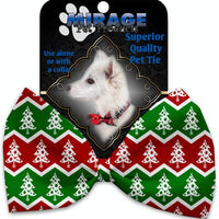 Mirage Pet Products Chevron Christmas Trees Pet Bow Tie