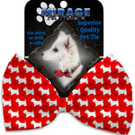 Mirage Pet Products Christmas Westie Pet Bow Tie Collar Accessory with Velcro