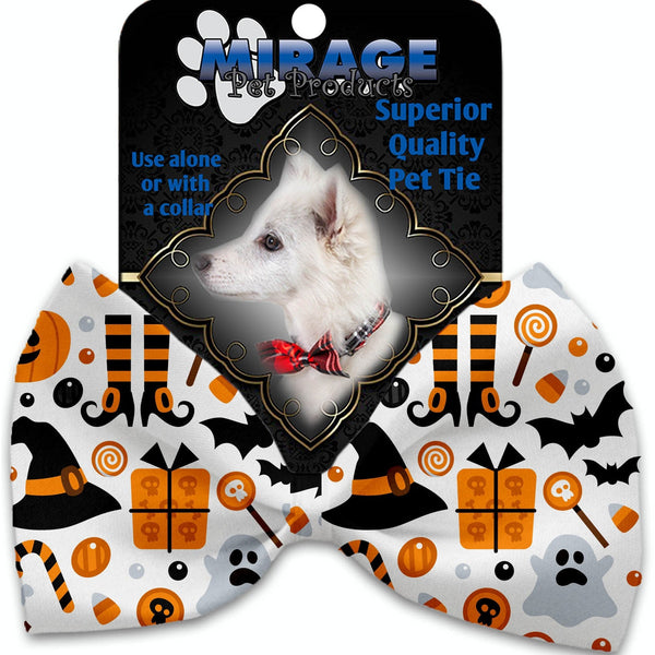 Mirage Pet Products Classic Halloween Pet Bow Tie Collar Accessory with Velcro