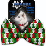 Mirage Pet Products Classy Christmas Trees Pet Bow Tie Collar Accessory with Velcro