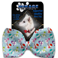 Mirage Pet Products Colorful Frosty Pet Bow Tie Collar Accessory with Velcro 