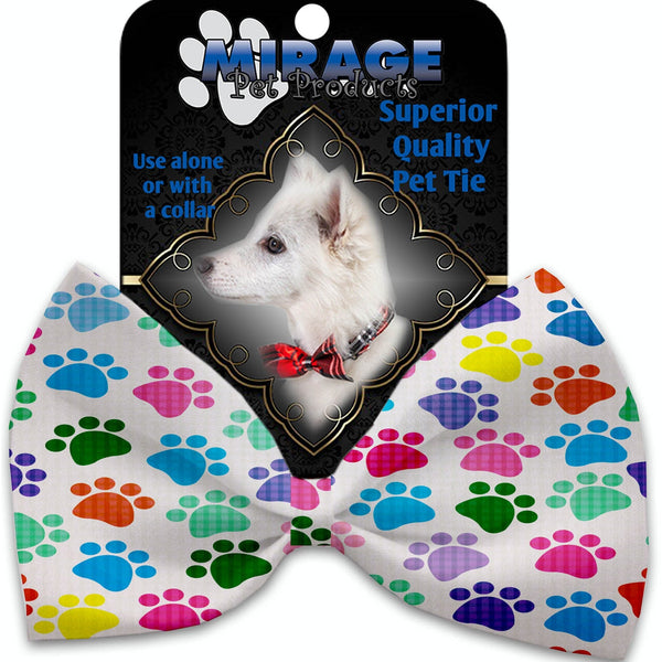 Mirage Pet Products Confetti Paws Pet Bow Tie Collar Accessory with Velcro