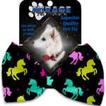 Mirage Pet Products Confetti Unicorns Pet Bow Tie Collar Accessory with Velcro
