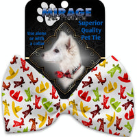 Mirage Pet Products Cowboys Pet Bow Tie Collar Accessory with Velcro