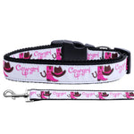 Mirage Pet Products Cowgirl Up Nylon Ribbon Dog Collar