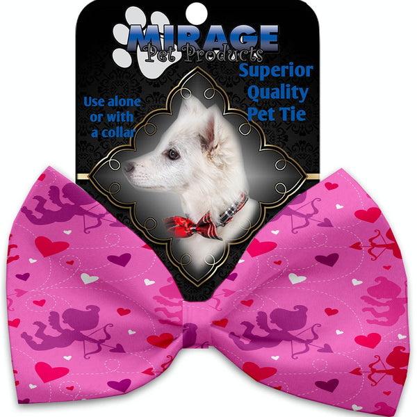 Mirage Pet Products Cupid Hearts Pet Bow Tie Collar Accessory with Velcro 