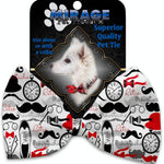 Mirage Pet Products Dapper Dude Pet Bow Tie Collar Accessory with Velcro