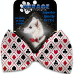 Mirage Pet Products Deck of Cards Pet Bow Tie Collar Accessory with Velcro