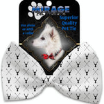 Mirage Pet Products Deer Dreaming Pet Bow Tie Collar Accessory with Velcro