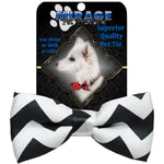 Mirage Pet Products Dog Bow Tie Black Chevron