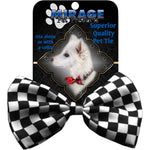 Mirage Pet Products Dog Bow Tie Checkered Black
