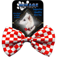 Mirage Pet Products Dog Bow Tie Checkered Red