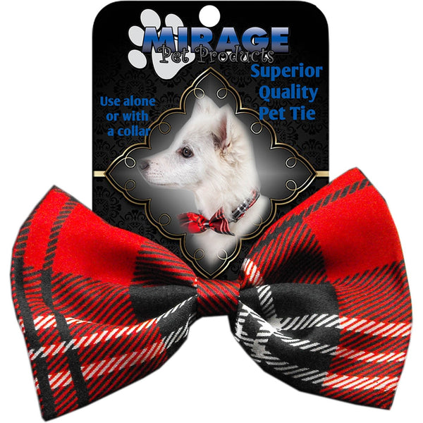 Mirage Pet Products Dog Bow Tie Plaid Red