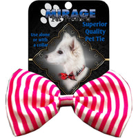Mirage Pet Products Dog Bow Tie Stripes Pink