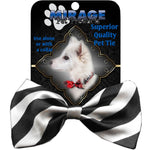 Mirage Pet Products Dog Bow Tie Stripes White
