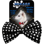 Mirage Pet Products Dog Bow Tie Swiss Dot Black