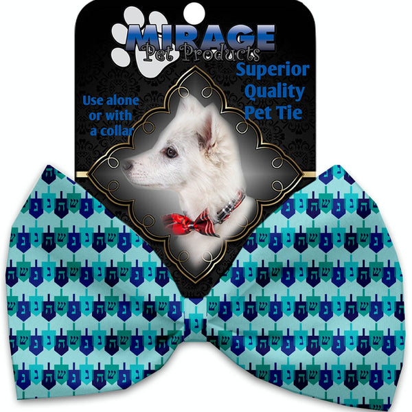 Mirage Pet Products Dreidel, Dreidel, Dreidel Pet Bow Tie Collar Accessory with Velcro