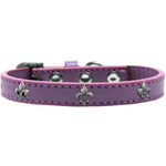 Mirage Pet Products Fleur De Lis Widget Dog Collar, Size 14, Lavender/Silver