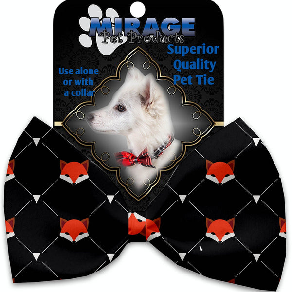 Mirage Pet Products Fox Plaid Pet Bow Tie Collar Accessory with Velcro