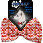 Mirage Pet Products Foxy Love Pet Bow Tie Collar Accessory with Velcro 