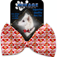 Mirage Pet Products Foxy Love Pet Bow Tie Collar Accessory with Velcro 