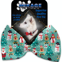 Mirage Pet Products Frosty and Friends Pet Bow Tie Collar Accessory with Velcro